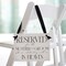 Ritzy Rose Mother of the Groom Memorial Sign - Black on 11x8in White Linen Cardstock with Black Ribbon